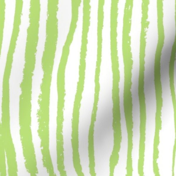 Abstract animal stripes in chartreuse green white japandi bamboo BRAT