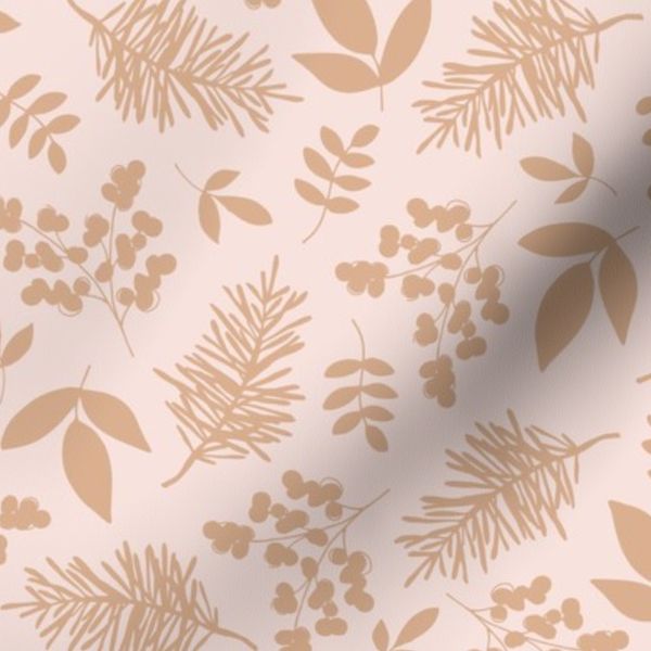 Retro Holidays Seasonal English garden with pine branches leaves and