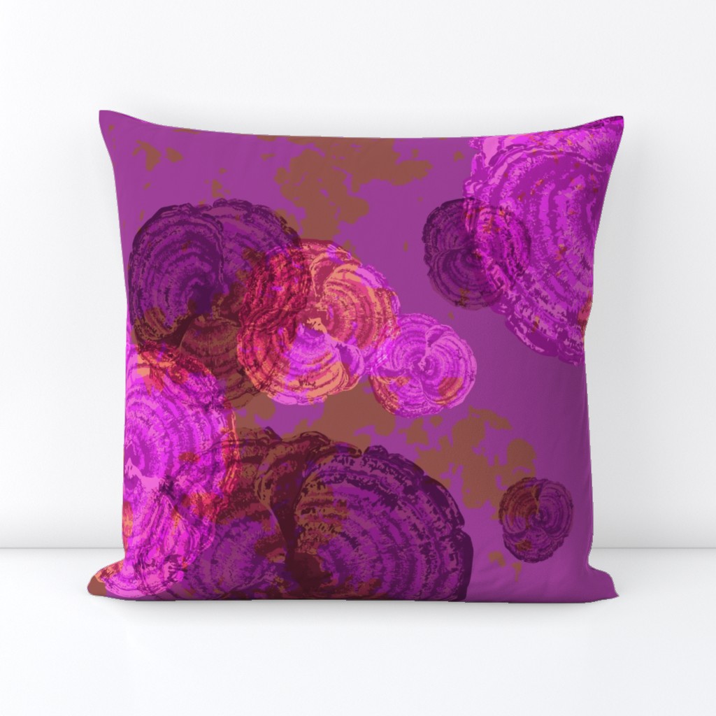 18 inch square Throw Pillow sitting on a surface leaning against a white background