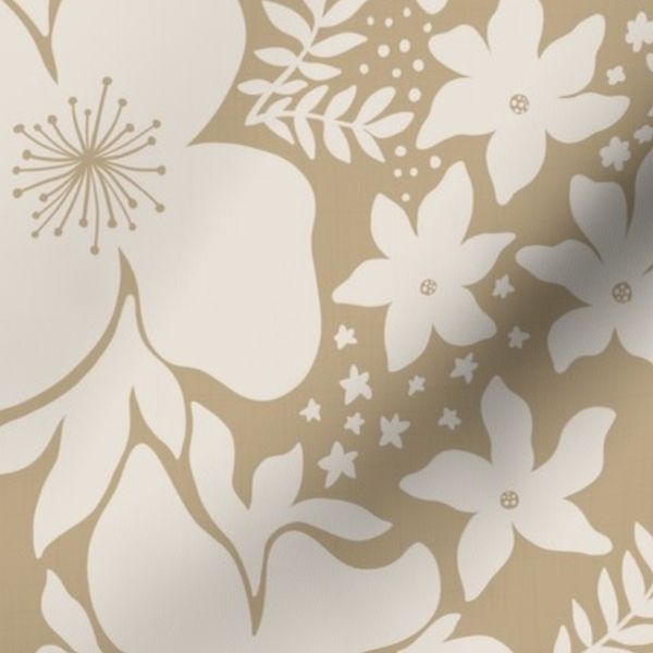 Soft Vintage Floral Wallpaper Blush Botanical Cottage Style