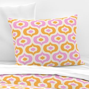 Bold Ogee Pink and Orange (L)