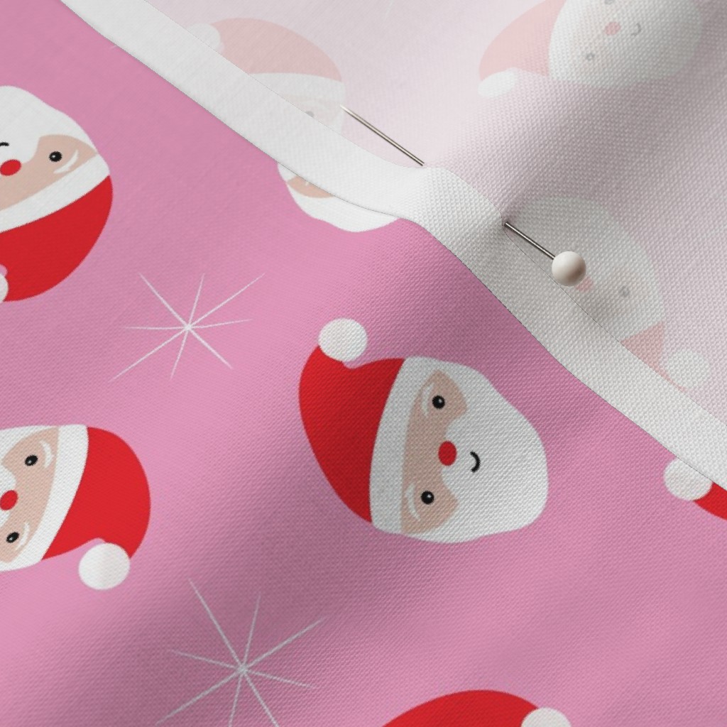 Close up of Petal Signature Cotton fabric with a sewing pin