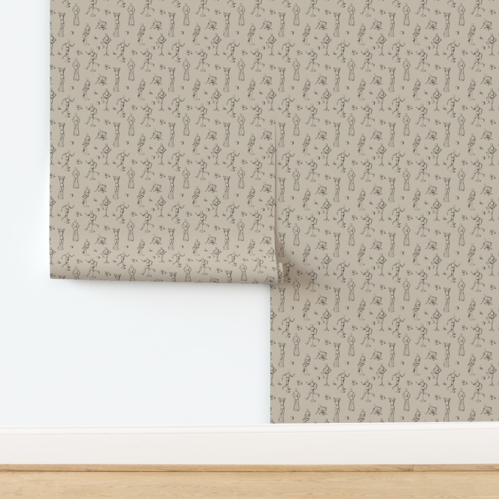 Wall with a full roll and a half roll of Peel and Stick wallpaper applied