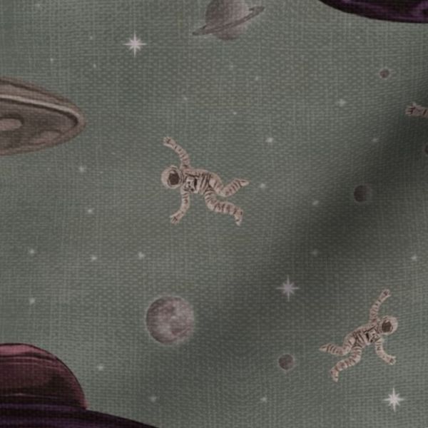 Cosmic Alien Abduction Surreal UFO Galaxy Invasion Whimsical Space Travel