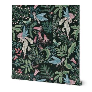 (L) Victorian Enchanted Fairytale Angels Woodland Forest Vintage Flowers