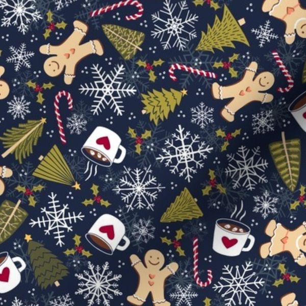 Winter Holiday Ditsy - Small