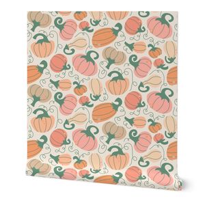 Pumpkin Patch - Soft Oranges - Large Scale