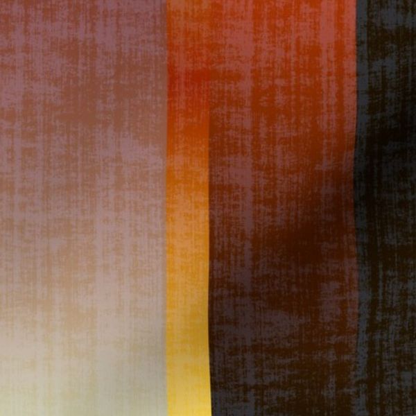 L Colorful Ombre Stripes Fall Colors Rust Orange Charcoal Gray Yellow Leaf