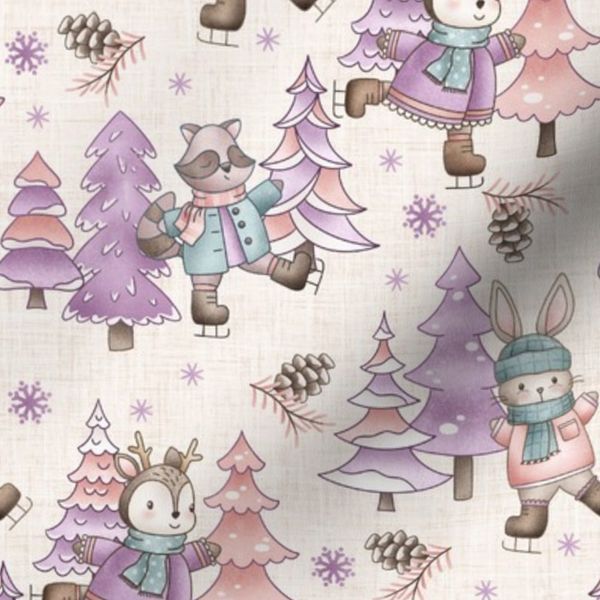 Winter Wonderland Girly Ice Skaters