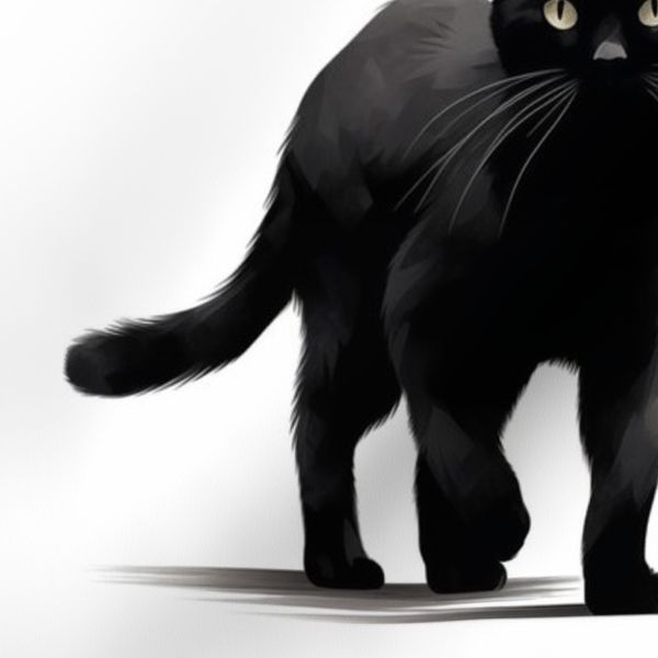 Black Cat Noir Style Art