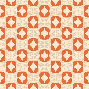 Traditional Asian Style Abstract Geometric Pattern