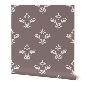 Block Print Flourish - Cinnamon Slate (mauve)