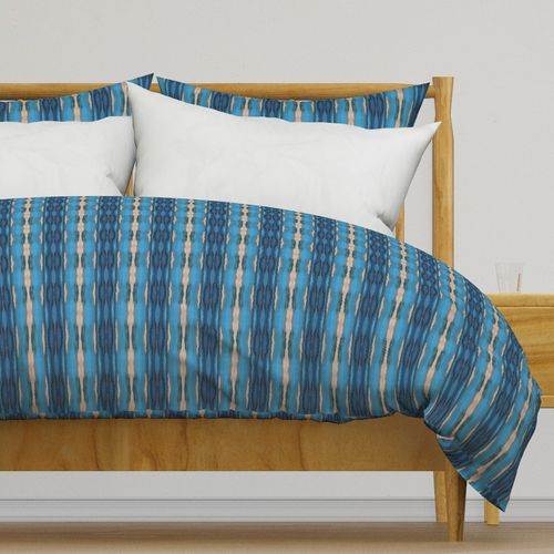 Blue Abstract Stripes Pattern