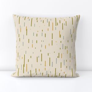 Vertical Striped Rain - Brown Green Blue