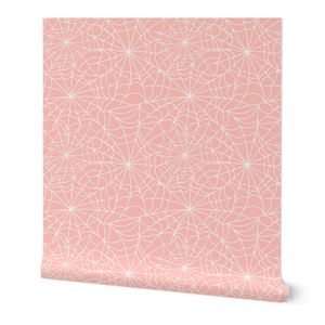 Halloween Spider Web Toss - Gothic Spooky Webs Haunted House Pink (S)