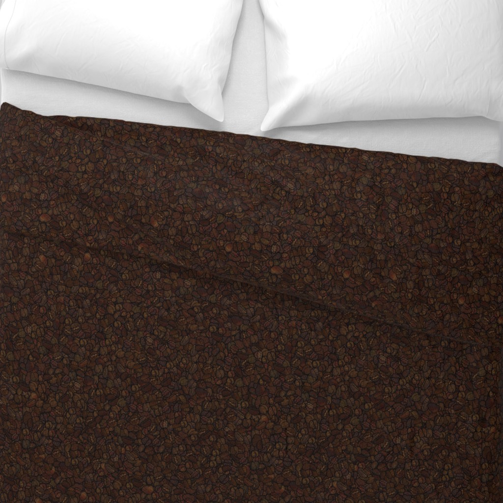 Top down Duvet Cover with a folded edge showing the design on the front and back