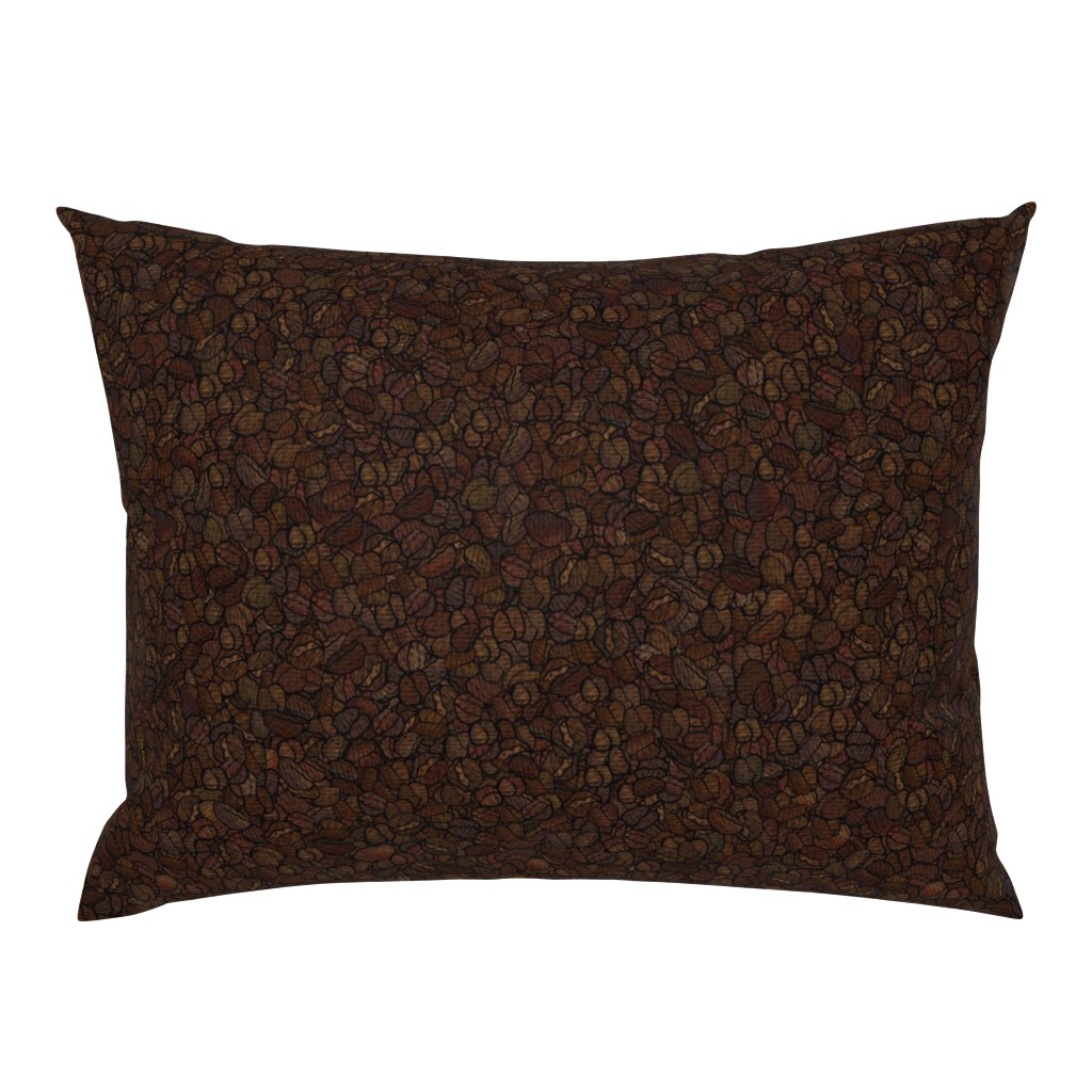 Standard Pillow Sham with a knife-edge on a white background