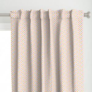 Medium // Cute Tossed Retro Boho Flowers / Baby Teen Girl - White Rainbow