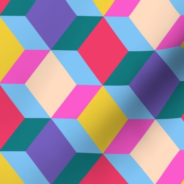 Abstract Checkered Festive Pattern