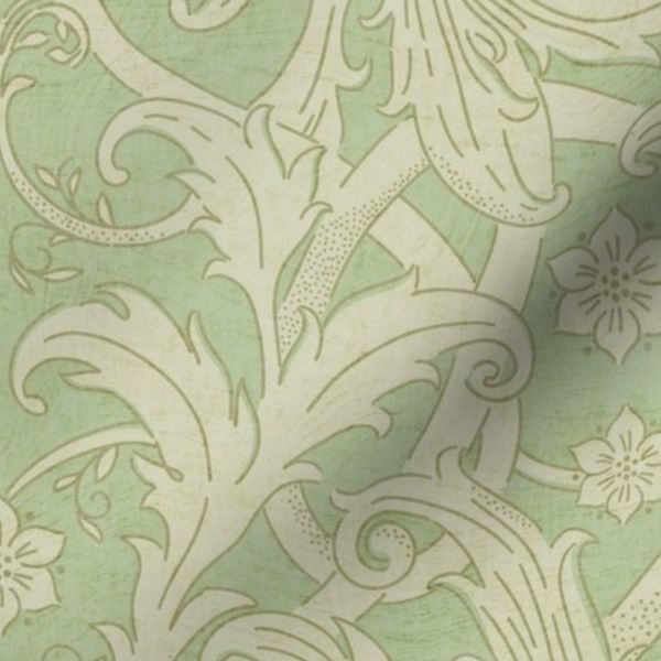 Jumbo Heritage Sunflower Meadow - Historic - Light Celadon Lime Green - 24"