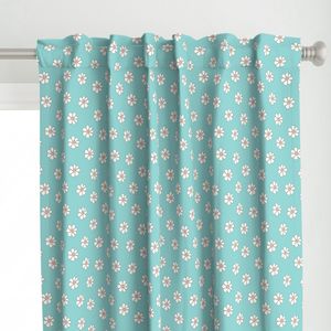 Cute Daisies in Teal