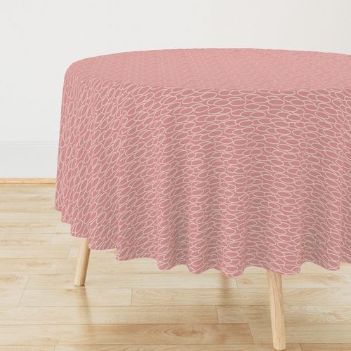 SMALL OVALS INTERLOCKED PINK BG