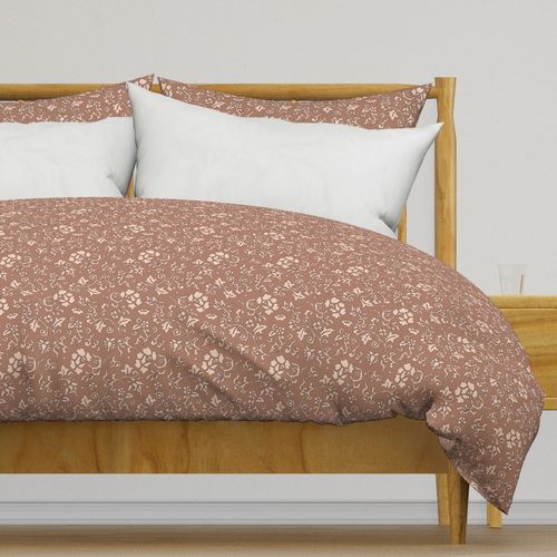 Japanese floral in Mocha Mousse