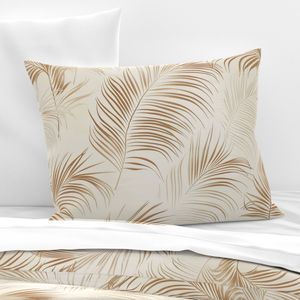 Delicate Palm Leaf Beige White Understated Old Money Sophisticated Soft