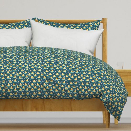 Small Yellow Duck Pond In Turquoise