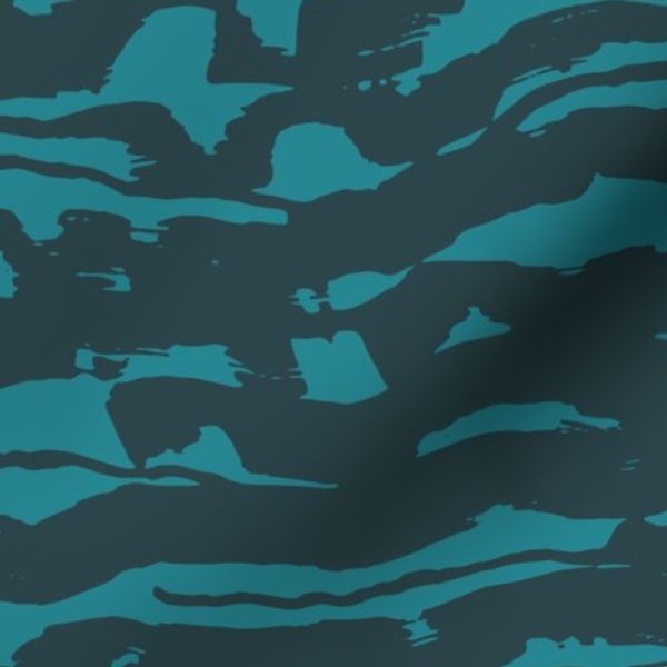 WAVES - hand drawn dark blue