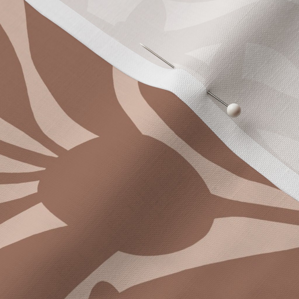 Close up of Petal Signature Cotton fabric with a sewing pin