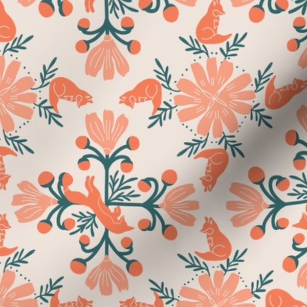 Floral Foxes