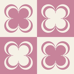 Geometric Flower - Fuschia