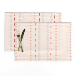 Stripes with peach background
