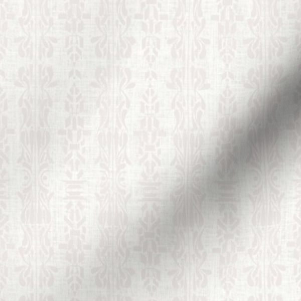 Hand-Painted Organic Geometric Shape Stripes - Eggshell White Texture Small