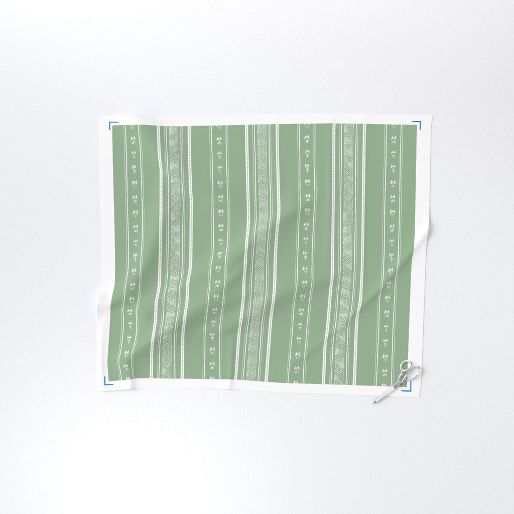 Yard of fabric with selvedge and sewing shears