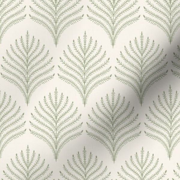 Sage Green Botanical Leaves Small - Bohemian Home Decor