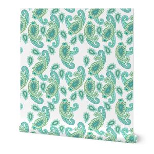 Lovely Green Paisley