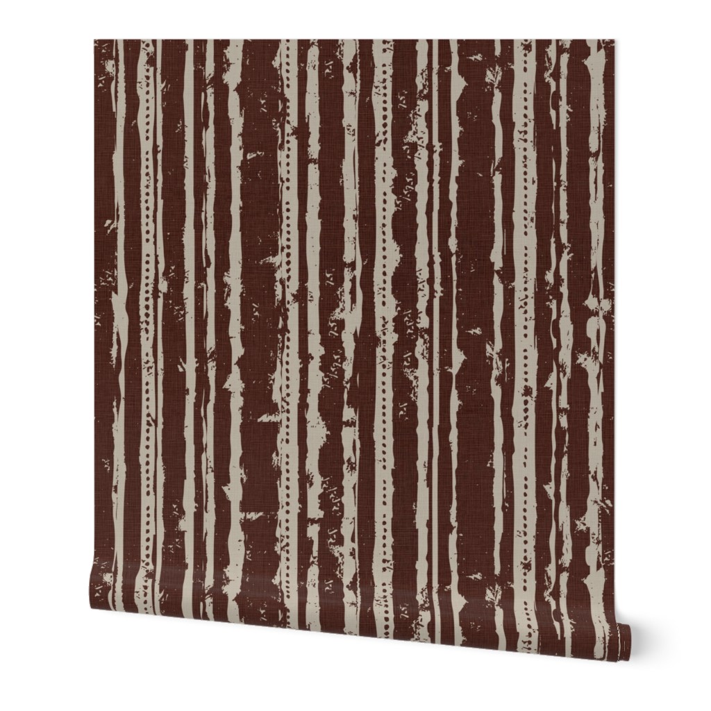 Roll of Peel and Stick wallpaper on white