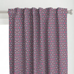 Abstract Floral Gray Pink