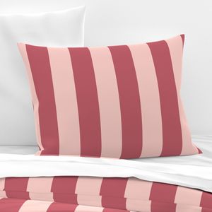 Awning Stripes Soft Berry Pink Cabana - Umbrella - Circus Tent 3 inch Wide