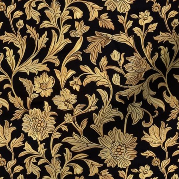 Gold Lakspur By William Morris With Gold Autumn Ember