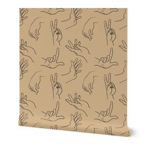 hand finger expression human anatomy black and tan