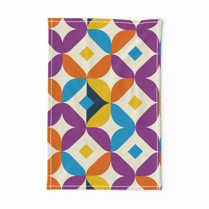Bold & Colorful Seamless Retro Pattern Vibrant Spring Design