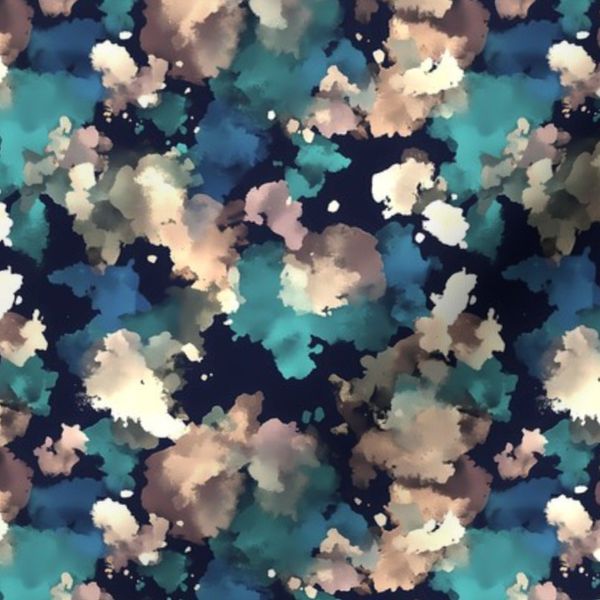 Watercolor Splashes Blue