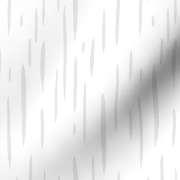 Small Hand Painted Brush Stroke Stripes Blender - Pale Grey Cloud on White