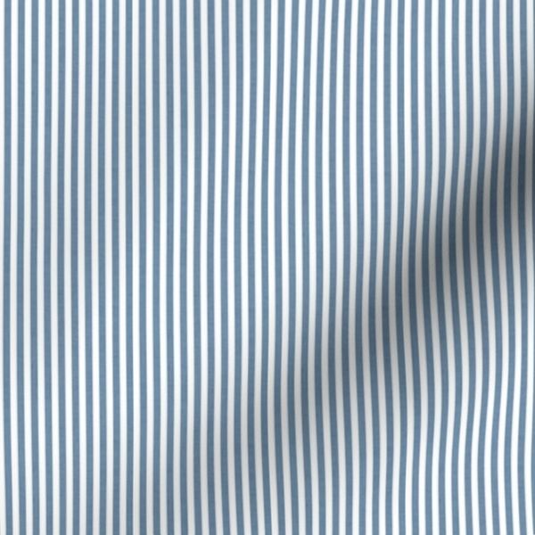 Thin Pinstripe - Denim Blue