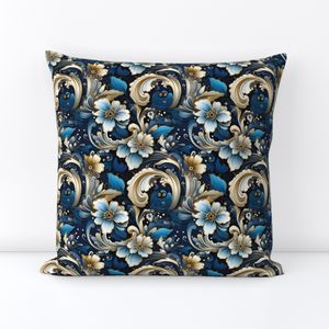 Paisley With Midnight Teal