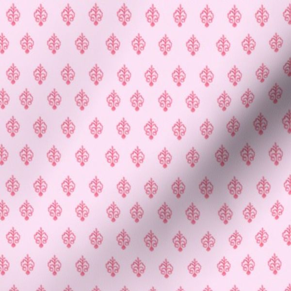 Ornamental Block Print - Carnation