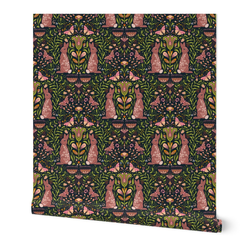 Roll of Peel and Stick wallpaper on white